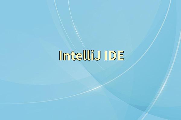 IntelliJ IDE